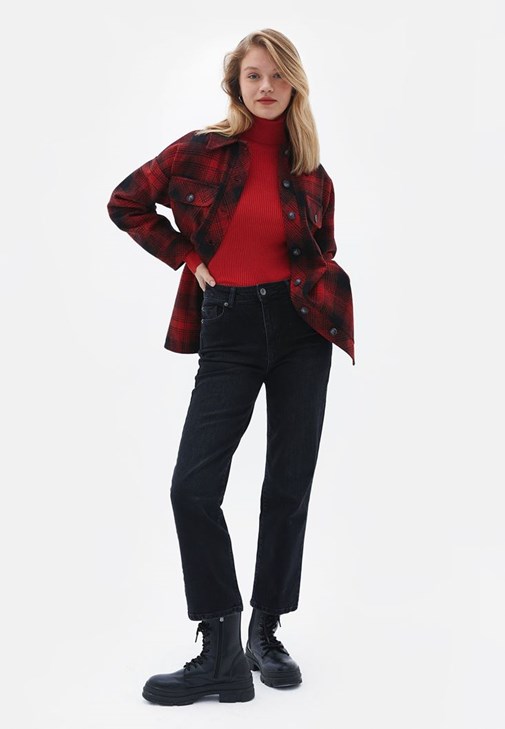JUCCA 売れ筋商品|||ユッカ ニット&セーター アウター レディース Turtlenecks Red ウィグマン ニット タートルネック セーター スカーレットレッド