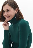 Women Green Turtleneck Knitwear Sweater