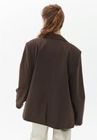 Bayan Kahverengi Oversize Blazer Ceket