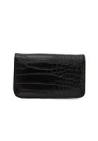 Women Black Crocodile Texture Wallet