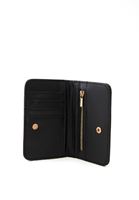 Women Black Crocodile Texture Wallet
