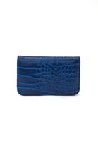 Women Blue Crocodile Texture Wallet