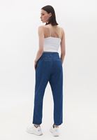 Women Blue High Rise Baggy Fit Pants