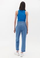 Women Blue High Rise Baggy Fit Pants