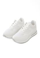 Women White High Sole Sneakers