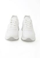 Women White High Sole Sneakers