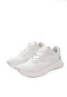 Women White High Sole Sneakers