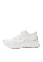 Women White High Sole Sneakers