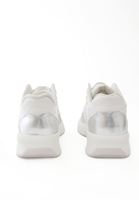 Women White High Sole Sneakers