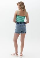 Women Blue Ultra High Rise Shorts