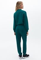 Women Green High Rise Straight Fit Pants