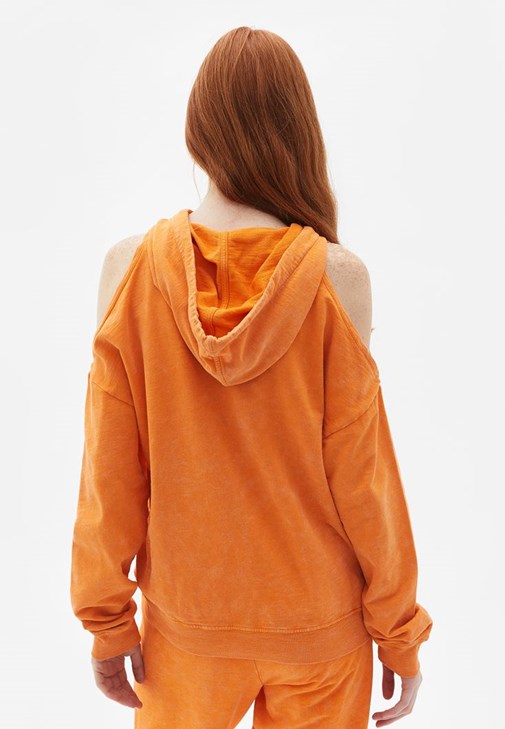 ◆SATUR◆ Bon Voyage Boucle Brushed Sweatshirt Orange Brown Bon Voyage Boucle Sweatshirt - Orange Brown | ファッション