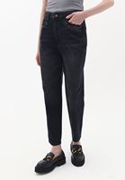 Women Black Ultra High Rise Cigarette Denim Fit Pants