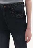 Women Black Ultra High Rise Cigarette Denim Fit Pants