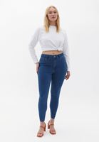 Women Blue Curvy Jegging Denim Pants