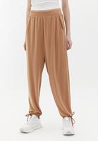 Women Brown Soft Touch High Rise Jogger Pants