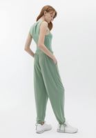 Women Green Soft Touch High Rise Jogger Pants