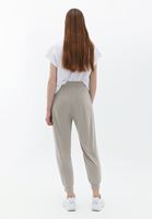 Bayan Bej Yumuşak Dokulu Jogger Pantolon ( MODAL )