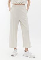 Women Cream High Rise Culotte Pants