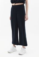 Women Black High Rise Culotte Pants