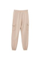 Bayan Bej Yumuşak Dokulu Jogger Pantolon ( MODAL )