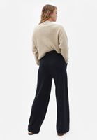 Women Black Soft Touch Wide Leg Pants