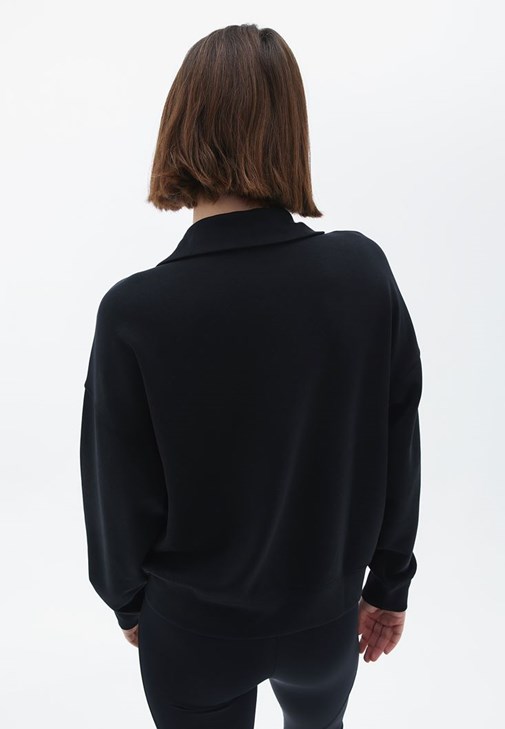 Loose-Fit Sweatshirt ve Tayt Kombini