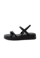 Women Black Sandal with Straps