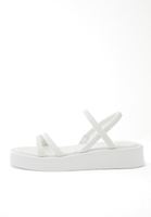 Women White Sandal with Straps