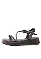 Women Black Sandals with Straps