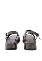 Women Black Sandals with Straps