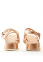 Women Gold Sandals with Straps