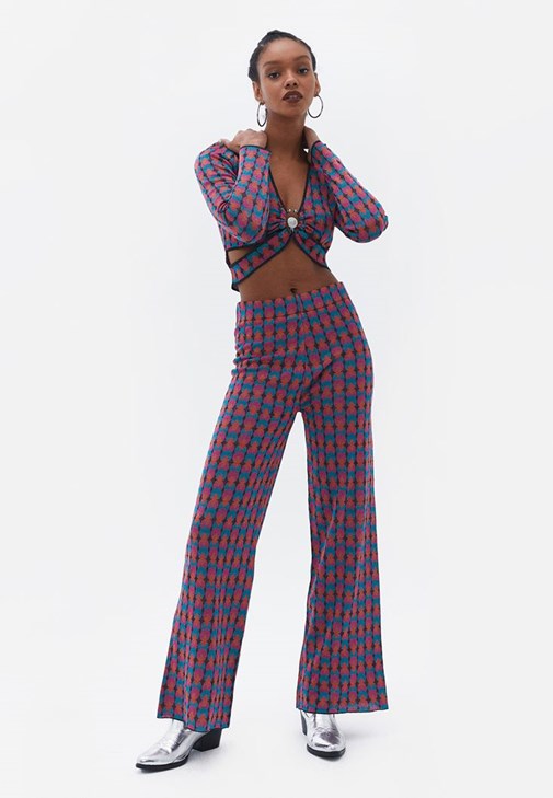 Kazak ve Culotte Pantolon Kombini