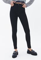 Women Black Ultra High Rise Skinny Pants