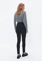 Women Black Ultra High Rise Skinny Pants