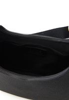 Women Black Bag with Strap with Buckle Detail