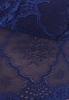 Women Blue Lace Bralet with Neckline Detail