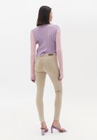 Women Beige High Rise Skinny Fit Pants