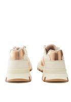 Women Beige High Sole Sneakers