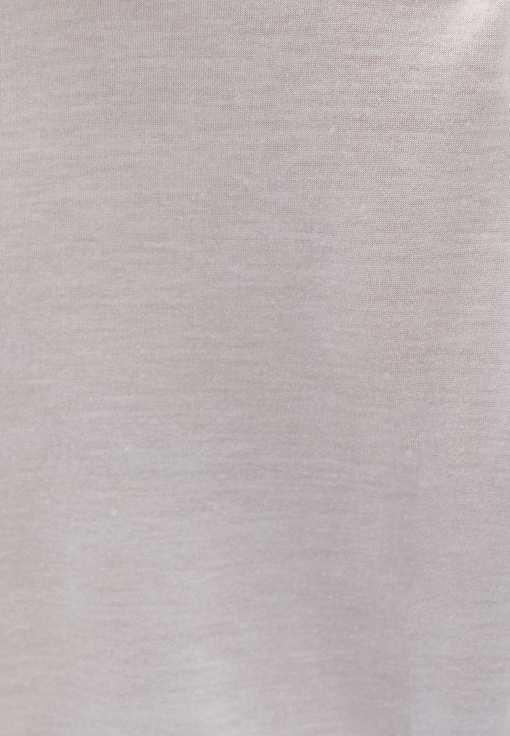 Women White Gathered Oversize Tshirt