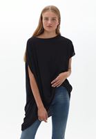 Bayan Siyah Oversize Tişört ( MODAL )
