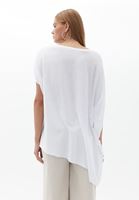 Bayan Beyaz Oversize Tişört ( MODAL )