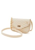 Women Beige Bag with Chain Detail