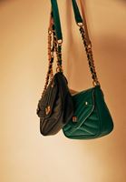 Women Green Bag with Chain Detail