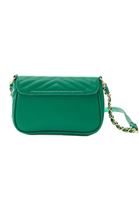 Women Green Bag with Chain Detail