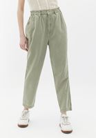 Women Green Ultra High Rise Baggy Fit Pants