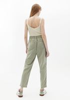 Women Green Ultra High Rise Baggy Fit Pants