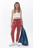 Women Pink Mid Rise Jogger Pants