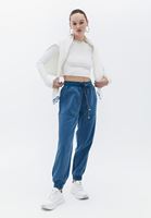 Women Blue Soft touch jogger pants