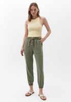 Bayan Yeşil Yumuşak Dokulu Jogger Pantolon ( TENCEL™ )